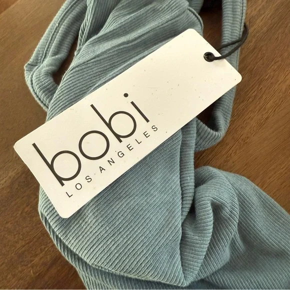 Bobi Los Angeles NWT Tank Midi Dress in Bluestone - Picture 7 of 8